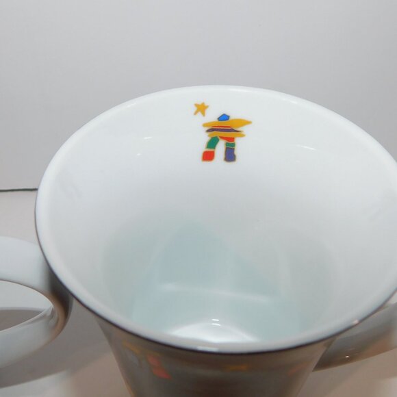 Set 2 Retired Oscardo Dawn Oman Inukshuk native aboriginal Porcelain Mug - Picture 4 of 9